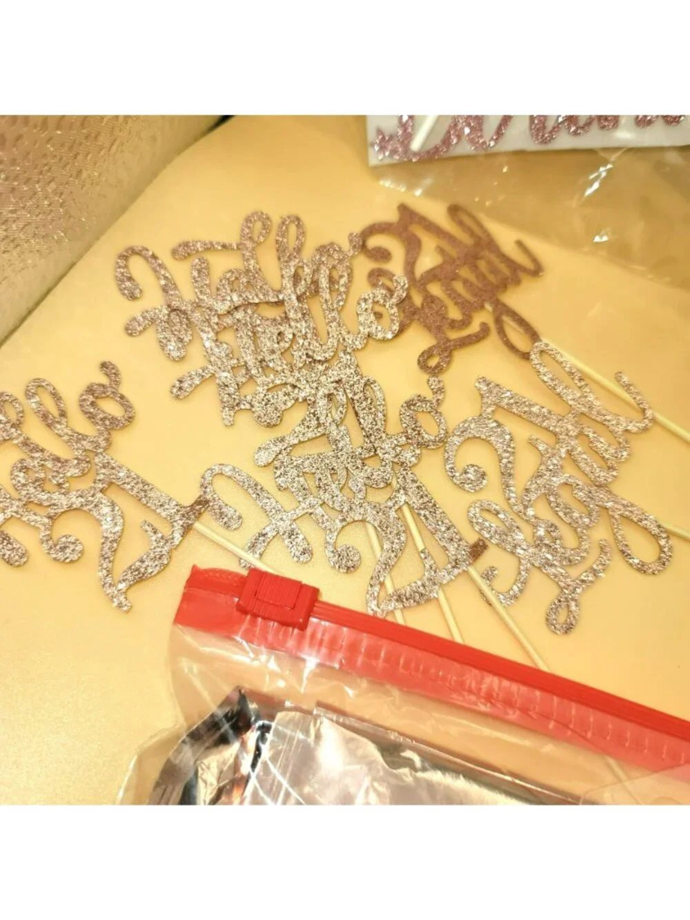 21st Birthday Party Decorations Set Glitter Cake Toppers Candles Balloons JJ3608